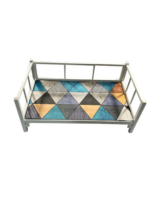 Letto per cani per animali domestici in legno con telaio in ferro per cani da 20-30 kg