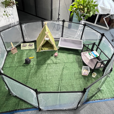 6063/6061/6005/6082/6060 Alloy Dog Playpen Portatile e trasparente per piccoli animali