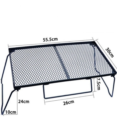 Barbecue portatile quadrato Grill pieghevole da esterno Barbecue a carbone per campeggio