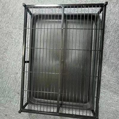 Quadrato tubo ferro filo di acciaio telaio per urinoli per cani a prova di schizzi e passo