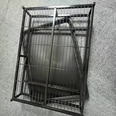 Quadrato tubo ferro filo di acciaio telaio per urinoli per cani a prova di schizzi e passo
