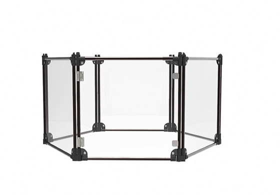 Alumini Distaccabile Pet Playpen Trasparente Cat Kennel House Dog Fence Pen Distaccabile
