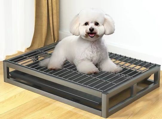 Strumento in acciaio inossidabile per cani per tubo quadrato filo di ferro anti letto e bacino urinario