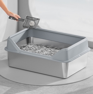 Cassa di carico di lettiera per gatti in acciaio inossidabile e plastica Maine Quantità 20 GP 70 set