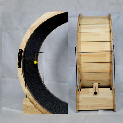 Cat Climbing Frame Fiberboard Cat Wheel Treadmill Silent Exercise Running Toy per gatti