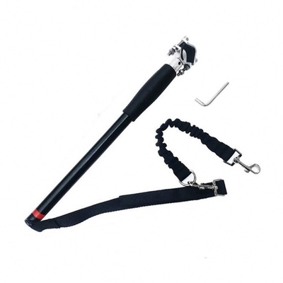 Animali da compagnia all'aria aperta corsa in bicicletta dog leash mani libero bicicletta con guinzaglio per cani neri