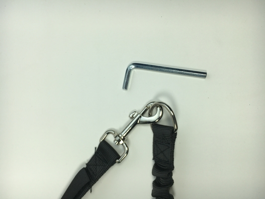 Animali da compagnia all'aria aperta corsa in bicicletta dog leash mani libero bicicletta con guinzaglio per cani neri