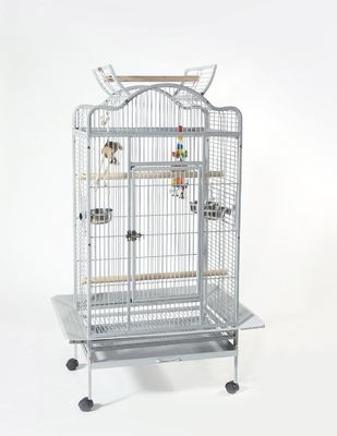 Cage di pappagallo in acciaio e metallo resistente all'usura di grandi dimensioni Super lussuosa casa di allevamento per animali domestici