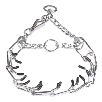 Collare da cane d' argento per addestramento degli animali domestici Collare Aheasoun Prong Collare Choke Collare Pinch Collar