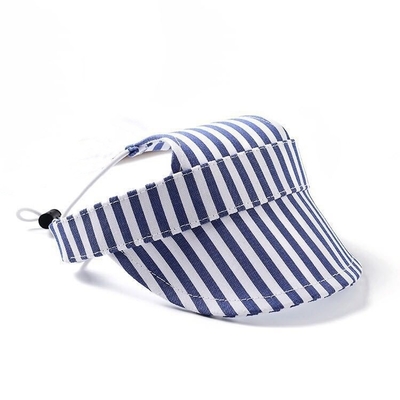 Cappelli per animali da compagnia per sport all'aperto con buco per orecchie Cappuccio da baseball regolabile per cani con modello stampato