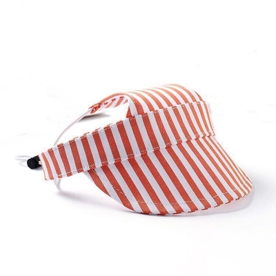 Cappelli per animali da compagnia per sport all'aperto con buco per orecchie Cappuccio da baseball regolabile per cani con modello stampato