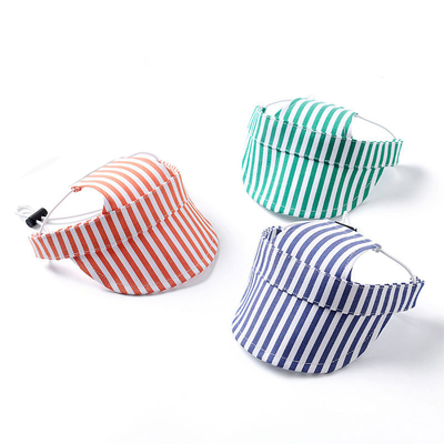 Cappelli per animali da compagnia per sport all'aperto con buco per orecchie Cappuccio da baseball regolabile per cani con modello stampato