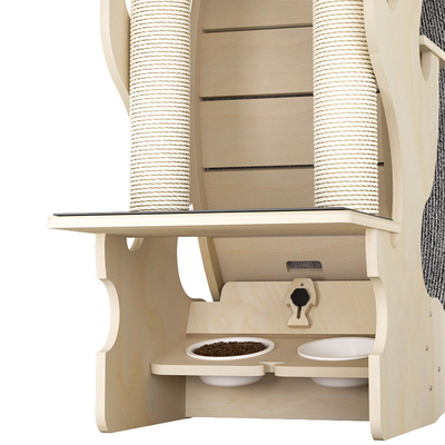ALT-FBB-275 Gatto di legno in corsa casa silenziosa giocattolo interattivo