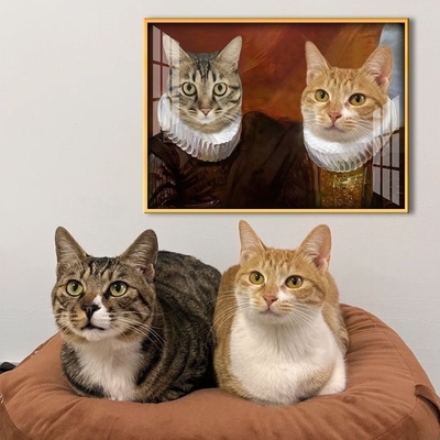 Ritratto di animali personalizzato Inquadratura in alluminio per decorazioni e disegni personalizzati