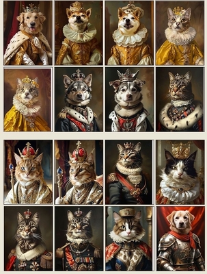 Ritratto di animali personalizzato Inquadratura in alluminio per decorazioni e disegni personalizzati