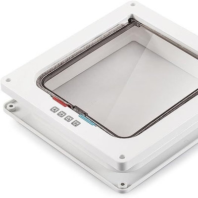 Porta per animali di facile accesso per gatti in e fuori Opzioni ALT-FBB-298 in marrone e bianco