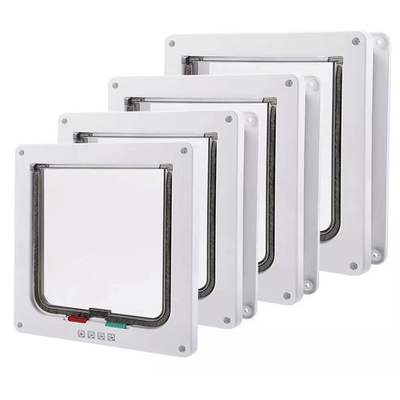 Porta per animali di facile accesso per gatti in e fuori Opzioni ALT-FBB-298 in marrone e bianco