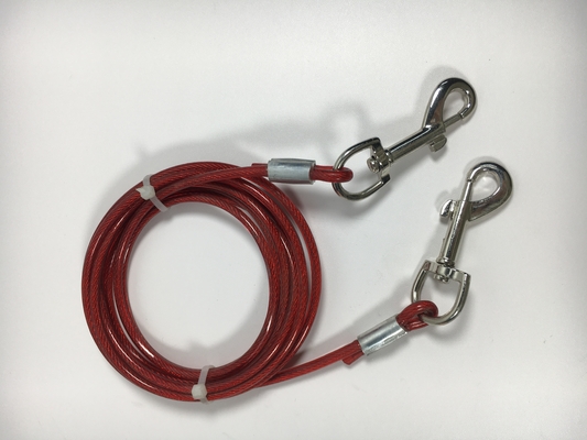 470g Pesante cane per animali da compagnia Spirale cintura di acciaio Cable Ancoraggio metallico per viaggi Catene di legame all'aperto