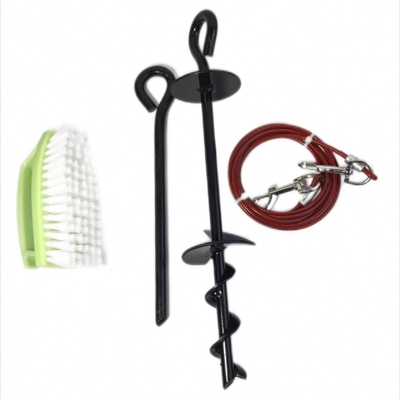 8mx40cm Dog Stake Spirale Ground Screw Earth Anchor Spike per trampoline Swing Gazebo Tent