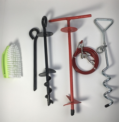 8mx40cm Dog Stake Spirale Ground Screw Earth Anchor Spike per trampoline Swing Gazebo Tent