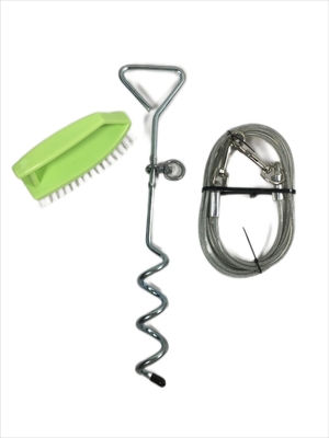 Attività all'aria aperta Dog Tie-Out Stake con 100-150kg/220-330lbs capacità di peso del guinzaglio