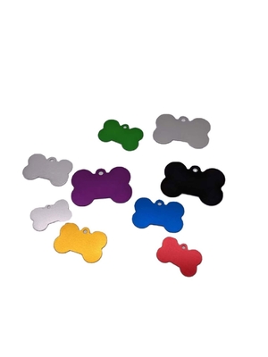 Tag per cani a colori multipli Tag per cani in lega di alluminio con disegno personalizzato