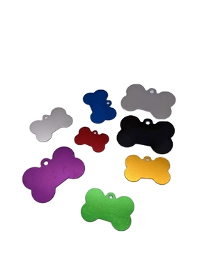 Tag per cani a colori multipli Tag per cani in lega di alluminio con disegno personalizzato