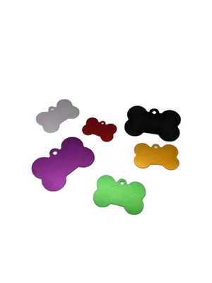 Tag per cani a colori multipli Tag per cani in lega di alluminio con disegno personalizzato