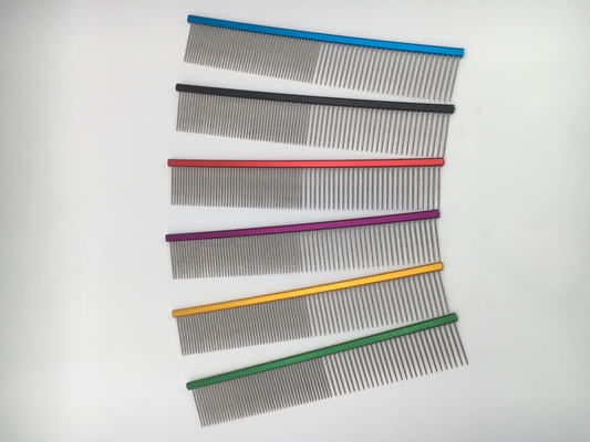Acciaio inossidabile pettine per capelli di cane a ago fine 19cmx3.2cm Dimensione per le esigenze di attrezzatura