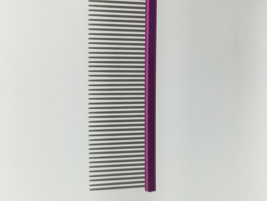 Acciaio inossidabile pettine per capelli di cane a ago fine 19cmx3.2cm Dimensione per le esigenze di attrezzatura