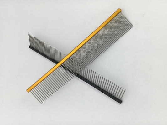 Acciaio inossidabile pettine per capelli di cane a ago fine 19cmx3.2cm Dimensione per le esigenze di attrezzatura