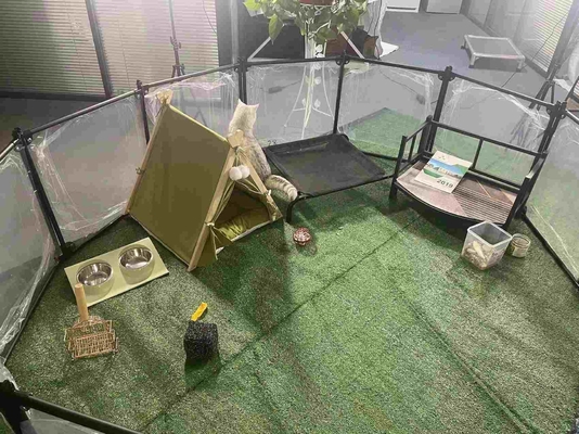 DIY trasparente pieghevole giardino Pet recinzione gabbia 6/8/10/12 Pcs per portabile Pet Playpen