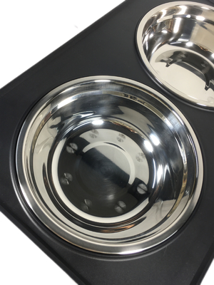 NO Tempo Impostazione Pet Lift Tavolo Acciaio inossidabile Dog Bowl Tavolo da bere Tavola regolabile Cucina