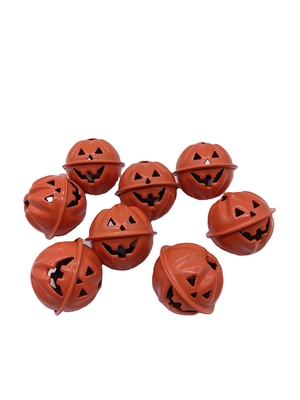 Campanelle di zucca elettrolatate verdi per la decorazione e l'abbellimento dell'albero di Halloween