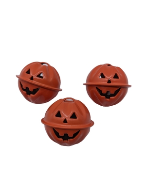Campanelle di zucca elettrolatate verdi per la decorazione e l'abbellimento dell'albero di Halloween