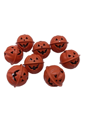 Campanelle di zucca elettrolatate verdi per la decorazione e l'abbellimento dell'albero di Halloween