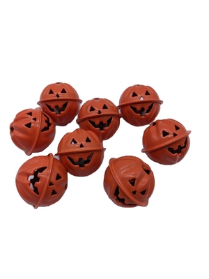 Campanelle di zucca elettrolatate verdi per la decorazione e l'abbellimento dell'albero di Halloween