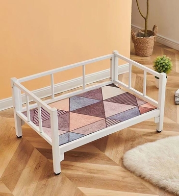 Materasso per animali domestici Non incluso Metallo impermeabile Letto per cani elevato Letto per cani e gatti in rotino