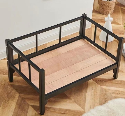 Materasso per animali domestici Non incluso Metallo impermeabile Letto per cani elevato Letto per cani e gatti in rotino