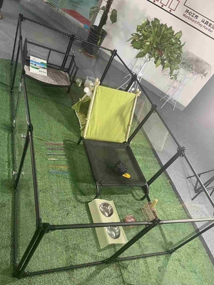 Chiusura a pulsante 12 pannelli Playpen acrilico per cani per un facile addestramento e portabilità degli animali domestici