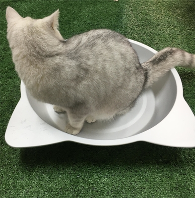Lavaggio a mano Materiale in alluminio a forma di ciotola a forma di nido di gatto per il tuo compagno peloso
