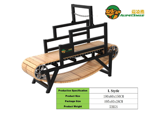 Alipetsmile Versione 2.0 Treadmill per cani di legno che porta il fitness canino al livello successivo