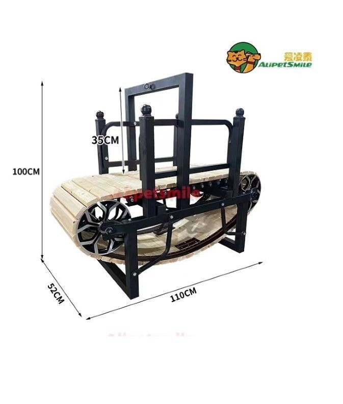Pet Daily Training Slat Mill Tapis roulant in acciaio inossidabile per Pit Bull Routine di esercizio