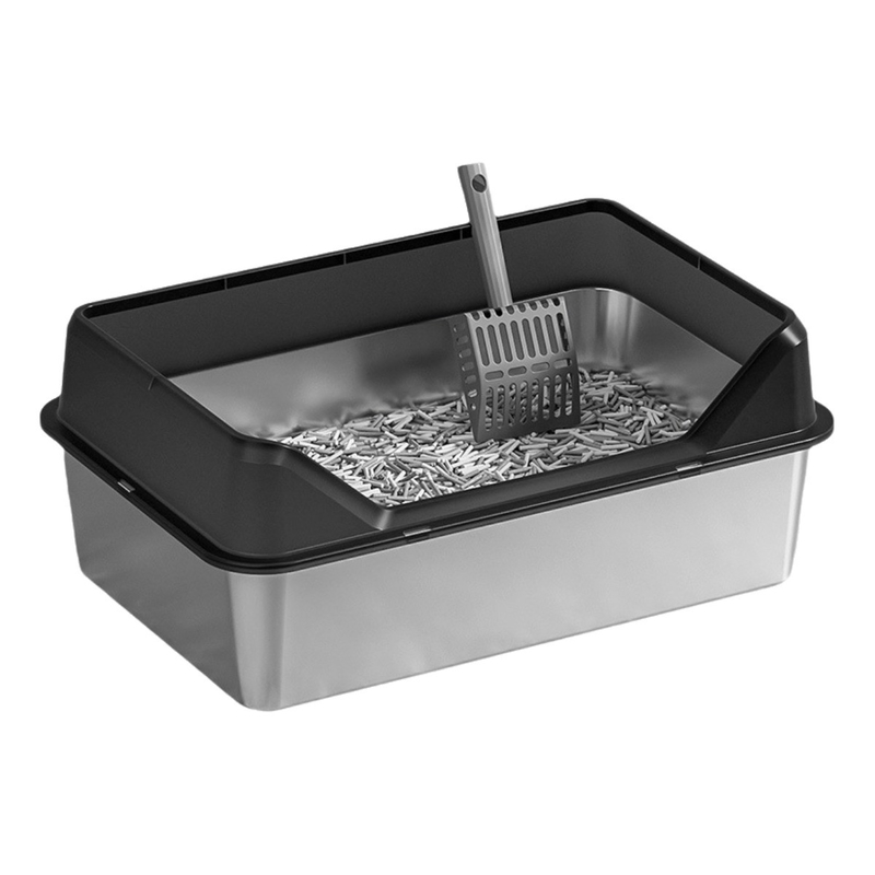 Cassa di carico di lettiera per gatti in acciaio inossidabile e plastica Maine Quantità 20 GP 70 set