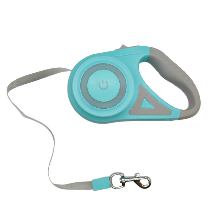 Logo personalizzato Leash automatico per cani con luci a LED luminose e materiale durevole