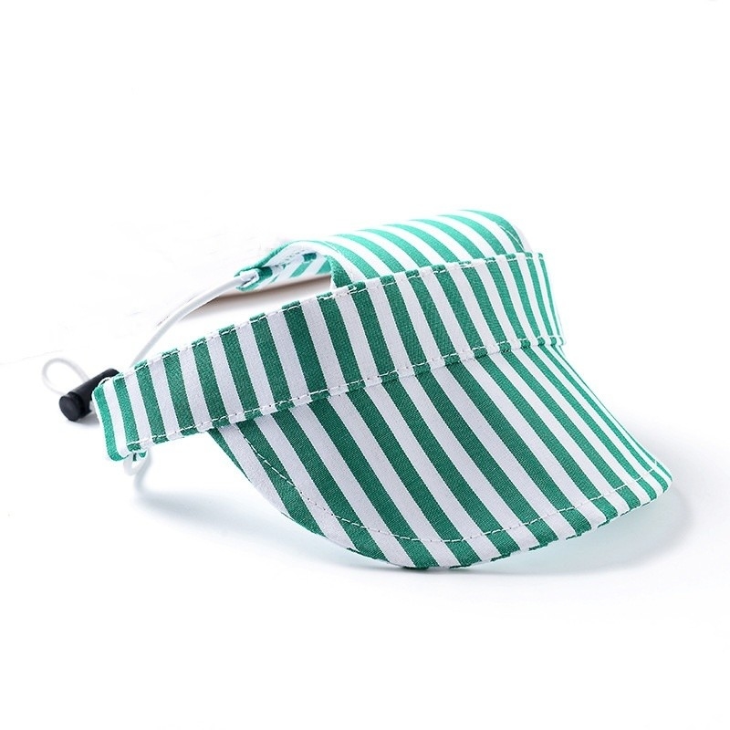 Cappelli per animali da compagnia per sport all'aperto con buco per orecchie Cappuccio da baseball regolabile per cani con modello stampato