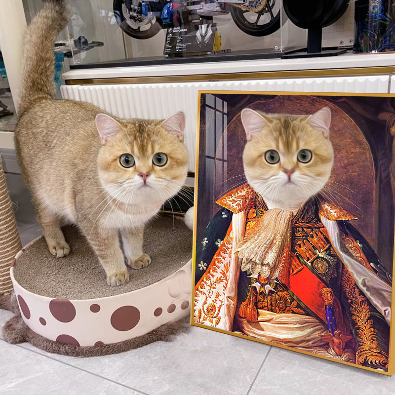Ritratto di animali domestici Inquadratura fotografica in lega di alluminio Suvenir personalizzato per cani e gatti