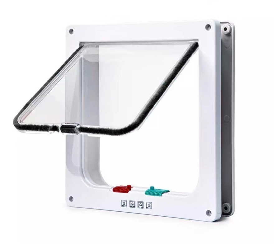 Porta per animali di facile accesso per gatti in e fuori Opzioni ALT-FBB-298 in marrone e bianco