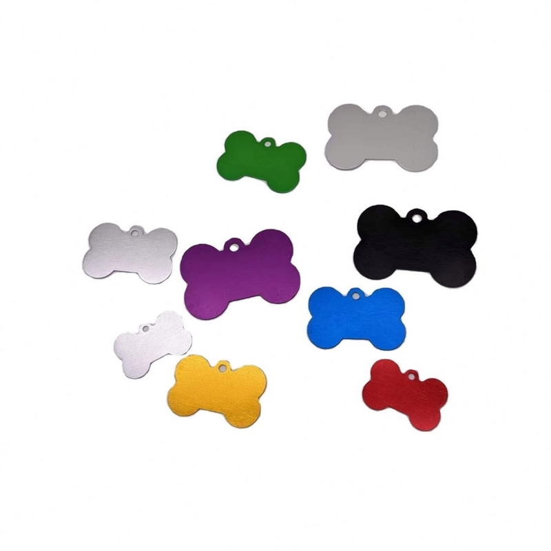 Pet ID Dog Tag con collare in sublimazione in alluminio