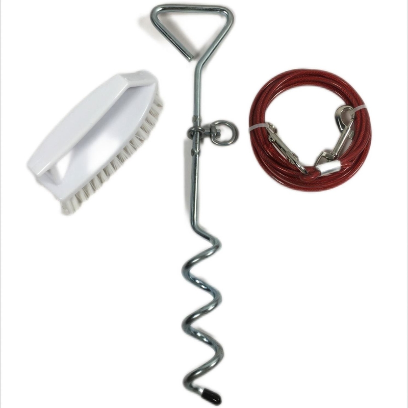 100-150 kg/220-330 lb Capacità di guinzaglio Stake per cani certificato CE per giochi all'aperto